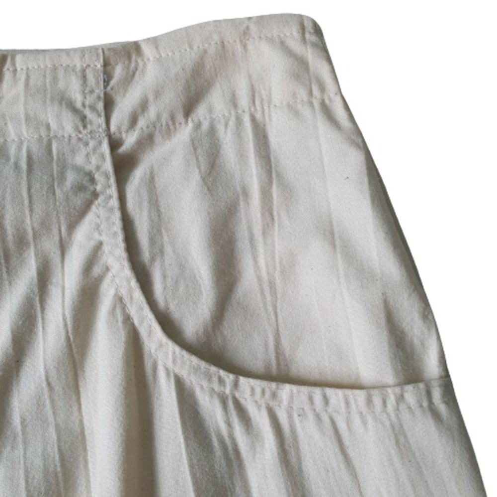 NEW Size 8 L29" Vintage High Waist Cream Speckled Trousers - Picture 4 of 10